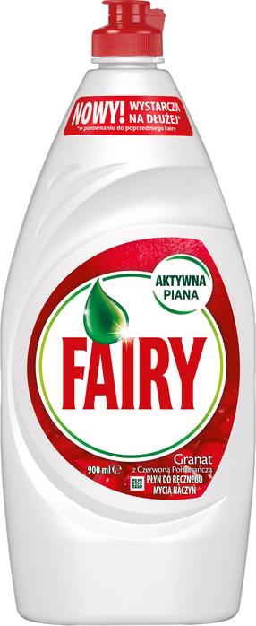Trauku mazgāšanas līdzeklis Fairy Promegranade Red, 0.9 l