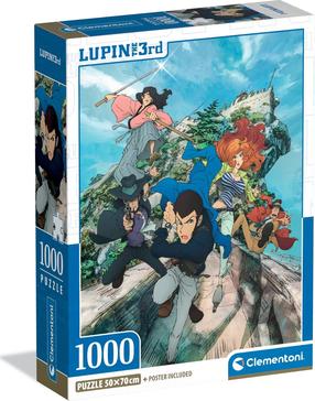 Dėlionė Clementoni Lupin III 37068, 70 cm x 50 cm, 1000 vnt., įvairių spalvų