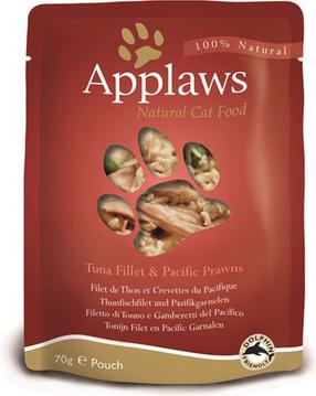Šlapias kačių maistas Applaws Natural Cat Food Tuna With Pacific Prawn, tunas, 0.07 kg