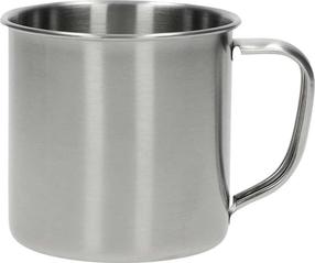 Puodelis Mil-tec Stainless Steel Mug, nerūdijantysis plienas, 9 cm, 0.3 l, pilka sp.