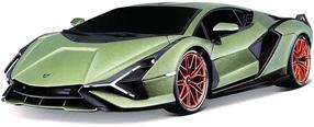 Rc automobilis Maisto Lamborghini Sian FKP 37 582338, 1:24, žalia sp.