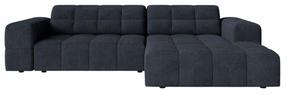 Kampinė sofa Cosmopolitan Design Chicago Eden 16, navy blue sp., dešininė, 167 x 234 cm x 78 cm