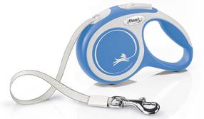 Automaatne jalutusrihm Flexi Comfort, sinine v./valge v., XS 3m