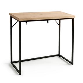 Konsolinis staliukas Akord Origo, juoda sp./artisan oak sp., 35 cm x 90 cm x 75 cm