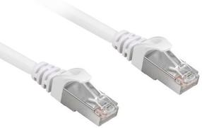Провод Sharkoon RJ-45, RJ-45, 10 м, белый цв.