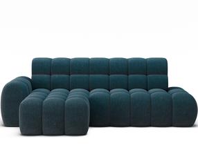 Kampinė sofa Ceedro, mėlyna sp., kairinė, 165 x 283 cm x 98 cm
