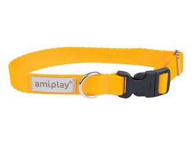 Antkaklis šunims Amiplay Samba, geltona sp., 180 - 300 mm x 10 mm, XS