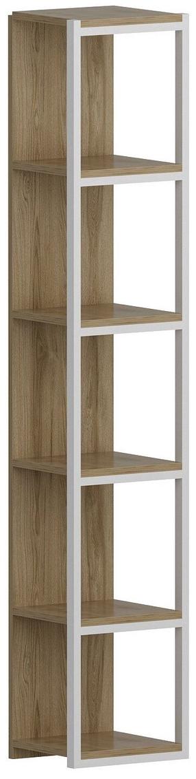 Grīdas plaukts Kalune Design Texas 875ZNA3613, brūna krās./balta krās., 180 cm x 33.7 cm x 29.5 cm