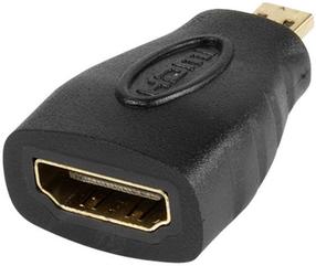 Adapteris Vivanco HDMI-A to HDMI-D Micro HDMI D male, HDMI A, juoda