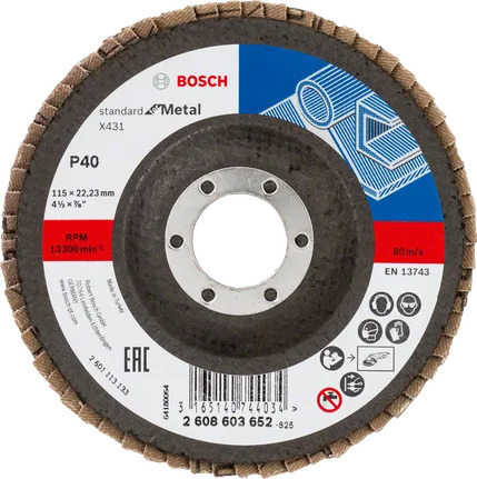 Lihvketas Bosch X431, 115 mm x 22.23 mm