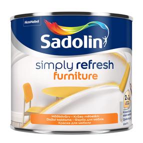 Värv, mööbli jaoks Sadolin Simply Refresh, matt, 0.5 l, valge v.