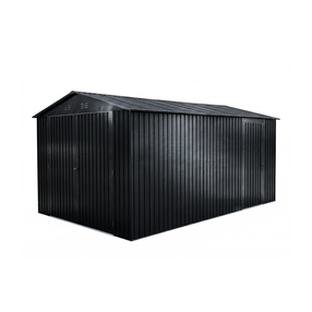 Metalinis garažas su sandėliuku, 477 cm x 297 cm x 232 cm, pilka sp.