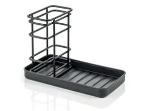 Stalo įrankių dėklas Tescoma, 20 cm x 11 cm x 13.5 cm, polivinilchloridas (pvc)/metalas, juoda sp.