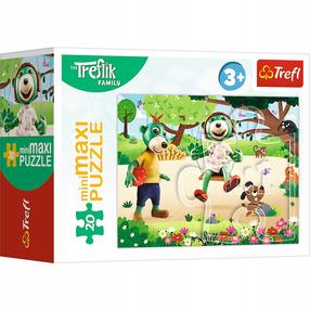 Dėlionė Trefl Mini Maxi Treflik Day 21154, 16 cm x 22 cm, 20 vnt., įvairių spalvų