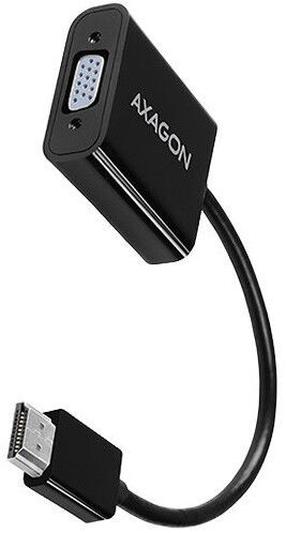Kabelis Axagon RVH-VGAN HDMI, VGA, 0.15 m, melna krās.