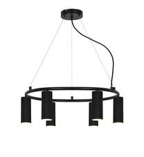 Šviestuvas kabinamas Domoletti Icel P16065-6RP D5H13 BK, GU10, 6 x 5 W, juoda sp. / juoda sp.