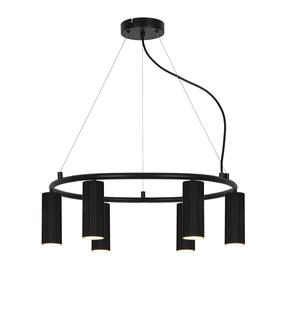 Šviestuvas kabinamas Domoletti Icel P16065-6RP D5H13 BK, GU10, 6 x 5 W, juoda sp. / juoda sp.