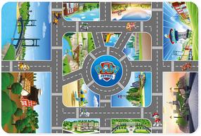 Rotaļu paklājs Nickelodeon Paw Patrol City, 100 cm x 150 cm, daudzkrāsaina