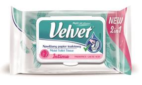 Mitrais tualetes papīrs Velvet, 3 sl, 48 gab.