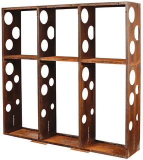 Küttepuude alus GrillSymbol Wall 3, 37 cm x 178 cm x 170 cm