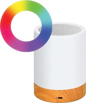 Светильник для рабочего стола Techly USB Smart Touch Lamp, LED, 3Вт, белый цв./коричневый цв.