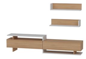 Elutoa mööblikomplekt Kalune Design Ayaz, sise, pruun v./valge v.