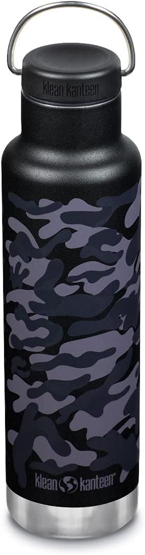 Veepudel Klean Kanteen Classic VI Loop Cap, must v., roostevaba teras, 0.592 l