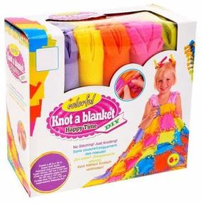 Rankdarbių rinkinys DIY Knot A Blanket, įvairių spalvų