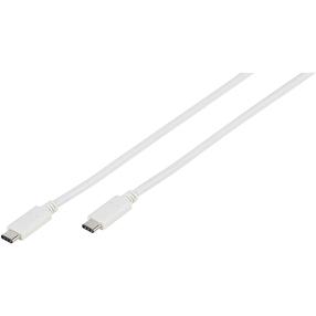 Kabelis Vivanco 45354 USB Type-C, USB Type C, 2 m, balta krās.