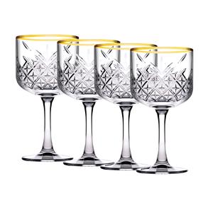 Kokteiļu glāze Pasabahce Timeless Gold, stikls, 0.5 l, 4 gab.