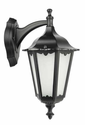 Āra sienas lampa Su-Ma Retro Classic, 60W, E27, IP43, melna krās., 23 cm x 45 cm
