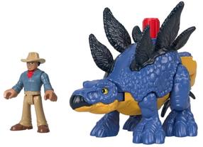 Комплект Mattel Jurassic World Imaginext Dominion Stegosaurus Dinosaur & Dr. Grant GVV64, многоцветный