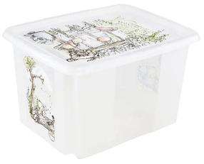 Daiktadėžė su dangčiu, žaislams Keeeper Winnie The Pooh, 30 l, skaidri sp., 45 x 35 x 27 cm