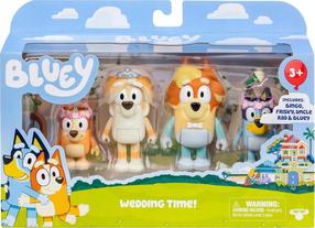 Figūrėlių rinkinys Moose Toys Bluey Wedding Time, 4 vnt., įvairių spalvų