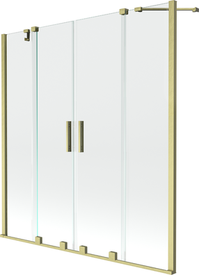 Vannas siena Mexen Velar Duo II, 150 cm x 150 cm, brushed gold krās./rūdītais
