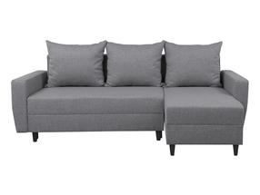 Kampinė sofa - lova Malin, pilka sp., 230 x 136 cm x 98 cm