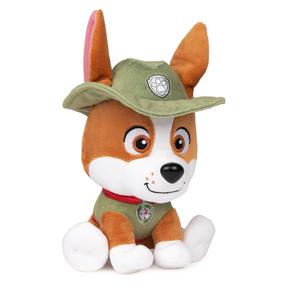 Плюшевая игрушка собака Spin Master Paw Patrol Tracker, коричневый цв./зеленый цв., 15 см