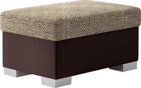 Pufas R4 Berlin 03, Soft 66, ruda sp./smėlio sp., 55 cm x 85 cm x 40 cm