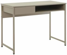 Rašomasis stalas su stalčiais Home4you Dimitra 40754, 100 cm x 50 cm, 76 cm, pilka sp.