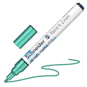 Teksto žymeklis Schneider Paint-lt 011, 2 mm, metalo sp./žalia sp.