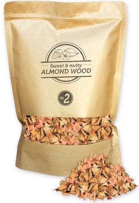 Aromātiskas zāģu skaidas Smokey Olive Wood Almond Nº2 A2-01, mandeļu koks, 1.7 l, koka krās.