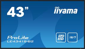 Monitors Iiyama LE4341S-B2, IPS, 60 Hz, FHD, 42.5"