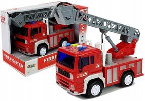 Игрушечная пожарная машина Lean Toys City Service Firefighter, красный цв.