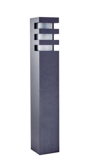 Pastatomas lauko šviestuvas Su-Ma Rado 2DG, 18W, E27, IP54, pilka sp., 8 cm x 50 cm