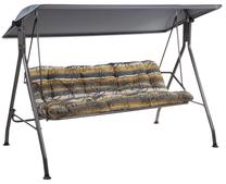 Lauko sūpynės Patio Sevilla C037-16PB, juoda sp./įvairių spalvų, 222 cm x 126 cm x 155 cm