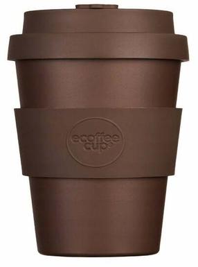 Plastikinė stiklinė Ecoffee Cup Solid Colours Spooky Action, 180 ml, silikonas/polilaktidas (pla), ruda sp.