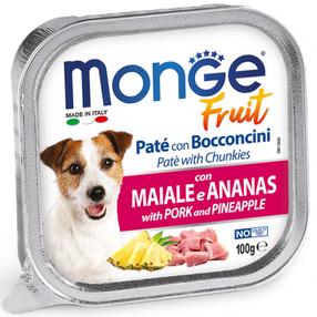 Šlapias šunų maistas Monge Fruit Pork/Pineapple, 0.1 kg