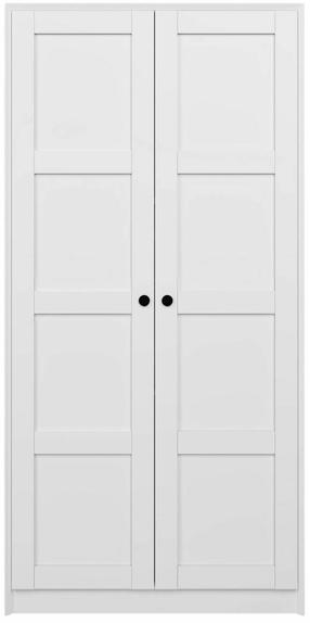 Spintelė Kalune Design Lucas 1600-80, balta sp., 60 cm x 94 cm x 190 cm