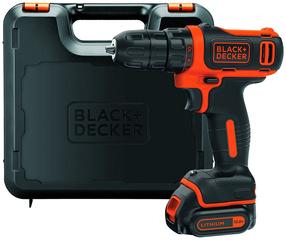 Akumulatora skrūvgriezējs - urbis Black & Decker BDCDD12K, 10.8 V, 1.5 Ah