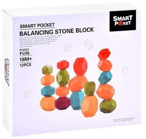 Līdzsvara bloki Smart Pocket balansiniai akmenukai 12vnt., daudzkrāsaina, 12 gab.